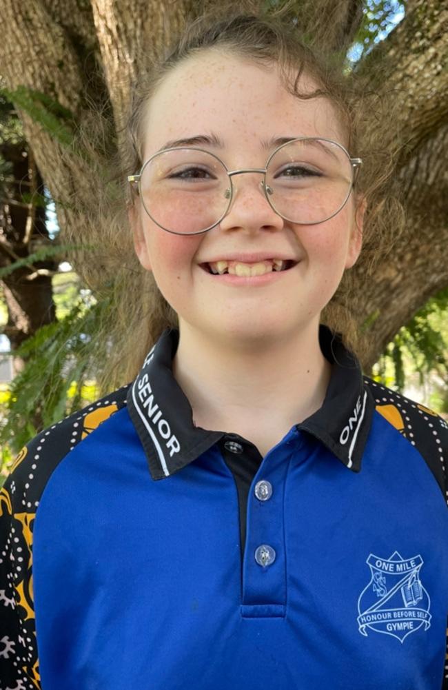 One Mile State School 2023 school captain: Ella.