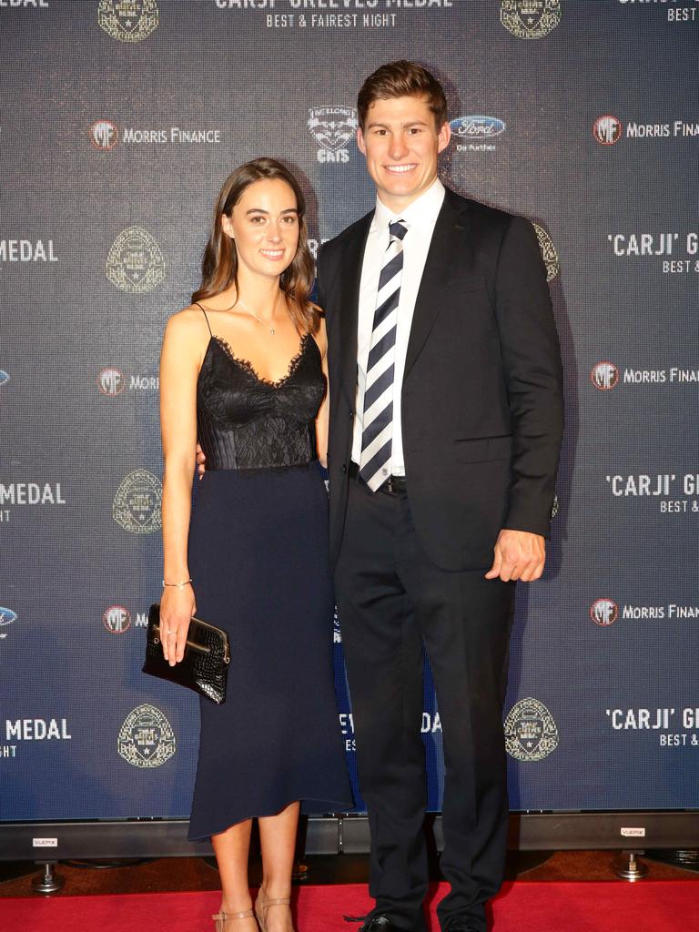 Timm House and Amelia Cameron. Carji Greeves red carpet arrivals. Picture: Peter Ristevski