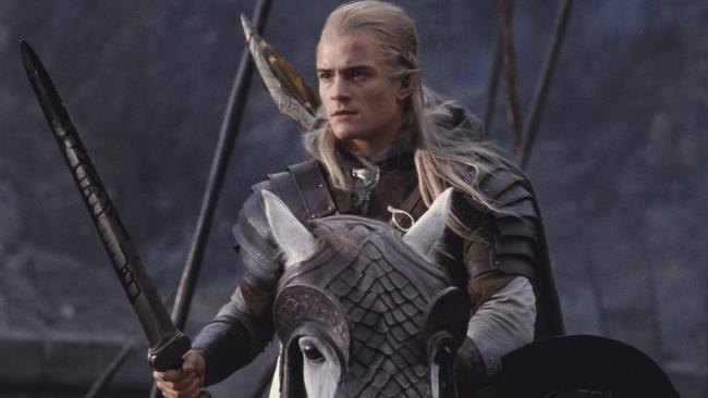 Orlando Bloom as Legolas in The Lord of the Rings: The Two Towers.