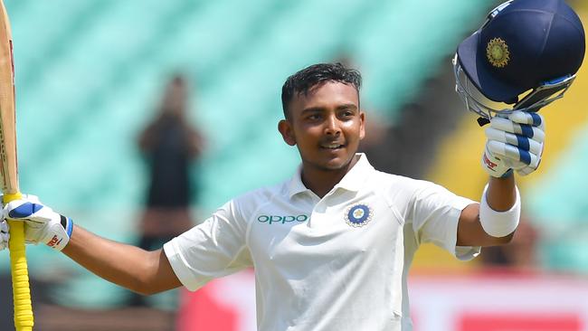 India's Prithvi Shaw scored a half-century against Cricket Australia XI.