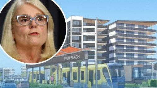 Light rail Palm Beach and McPherson MP Karen Andrews .