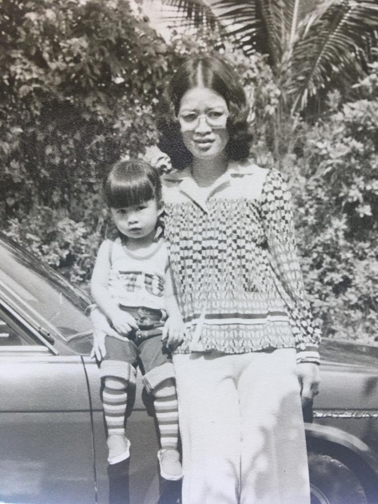 Poh Ling Yeow Age 3 with her mum Christina in Kuala Lumpur