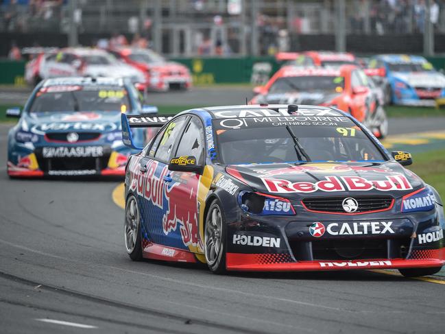 Supercars have become a staple at the F1 Grand Prix. Picture: Jake Nowakowski