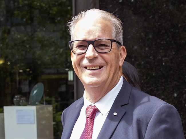 DAILY TELEGRAPH 24th JAN, 2025.Retired former NSW Ambulance Commissioner, Peter Charles Payne, leaving Downing Centre Court today after being found not guilty.Photographer: Ted Lamb