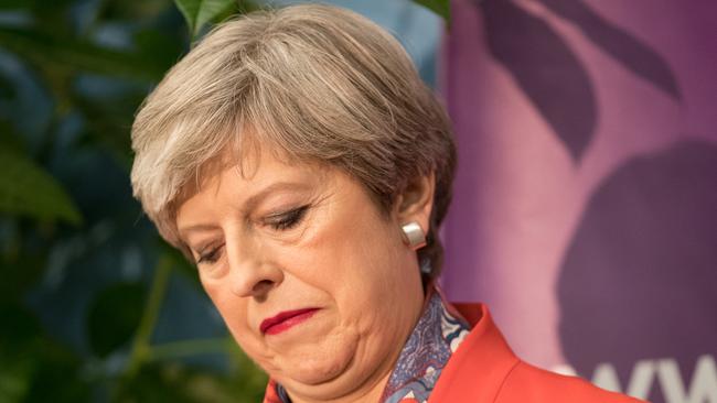 British Prime Minister and Conservative Party leader Theresa May speaks at the declaration at the election count at the Magnet Leisure Centre on June 9, 2017 in Maidenhead, England. Picture: Matt Cardy/Getty Images.