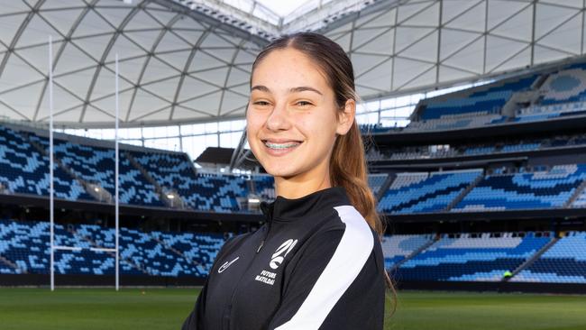 Matildas players Indiana Dos Santos at Alliance Stadium. Picture by Renee Nowytarger / 23/06/23