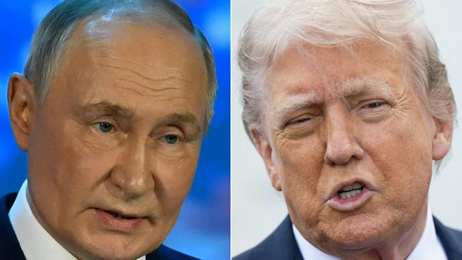 Donald Trump is harder on Harvard than he is on Vladimir Putin. Picture: AFP