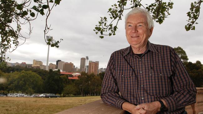 Former Adelaide deputy lord mayor David Plumridge outside Adelaide Oval before its upgrade. Picture: Noelle Bobrige