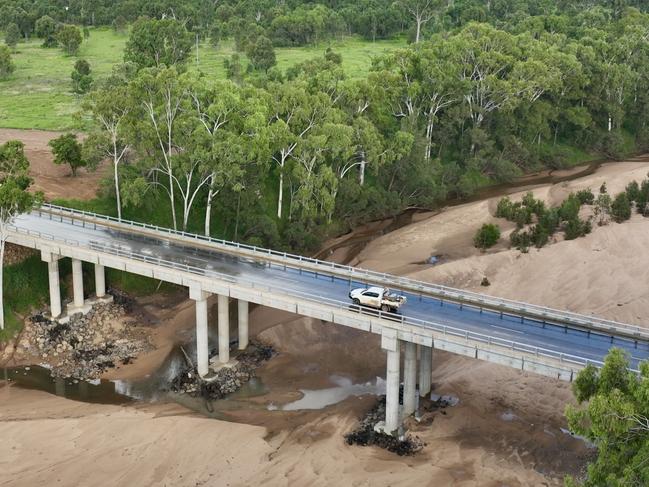 The new Sheldon Bridge over the Isaac River will link Pembroke Resourcesâ Olive Downs Complex, a steelmaking mine near Moranbah, to the public road network. Picture: Contributed