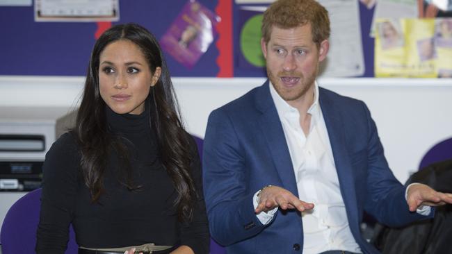 Meghan Markle and Prince Harry visit Nottingham Academy on December 1, 2017. Picture: Andy Stenning – WPA Pool/Getty Images