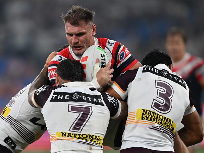 Angus Crichton stood up for the Roosters. Picture: NRL Photos