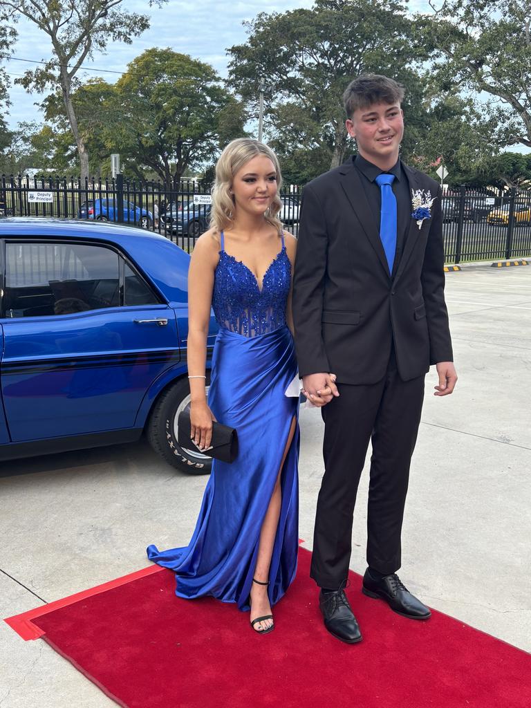 Students arrive at Maryborough State High School's formal.