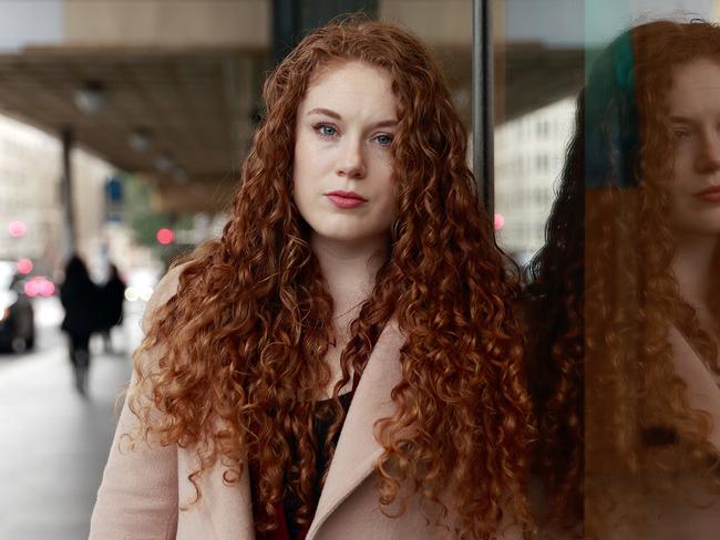 Lucy Green, partner of Bardiya McKinnon, who was killed in a crash on the Harbour bridge in November 2020. Picture: Tim Hunter.