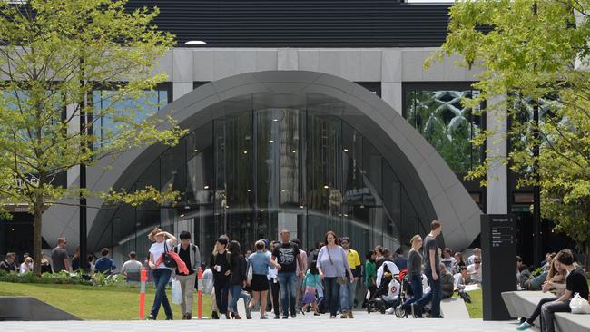 A man has been arrested for a string of alleged graffiti incidents at Ringwood’s Eastland shopping centre. Picture: Lawrence Pinder