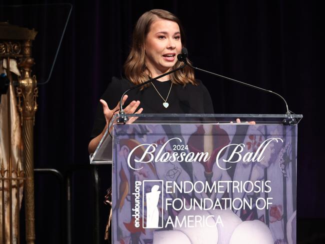 Wildlife conservationist Bindi Irwin has spoken about her experience with endometriosis. She was a speaker at the Endometriosis Foundation Of America's (EndoFound) 12th Annual Blossom Ball at Gotham Hall last month in New York City. Getty Images