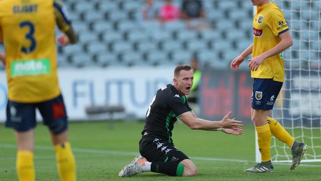 Besart Berisha sums up Western United‘s frustration. Photo: Tony Feder/Getty Images