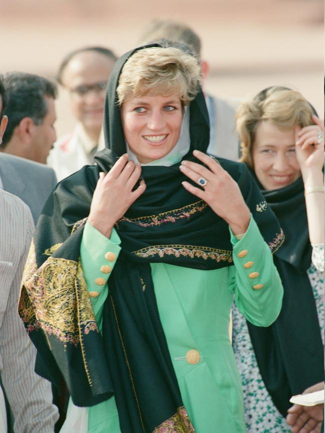 Princess Diana visits Pakistan in September 1991.