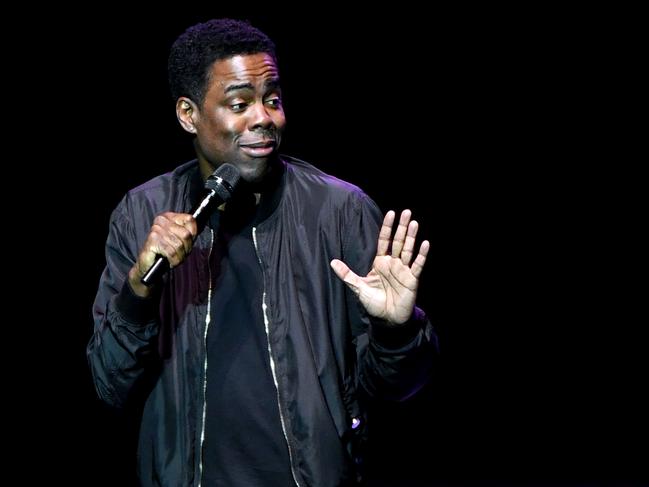 ‘You don’t want this.’ Comedian Chris Rock has Covid. Picture: Getty Images