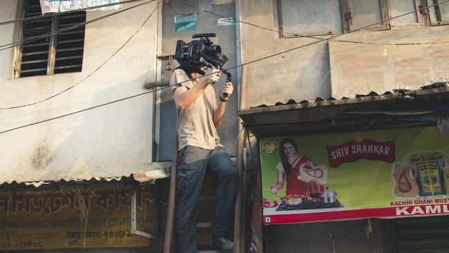 Filming in Kolkata.