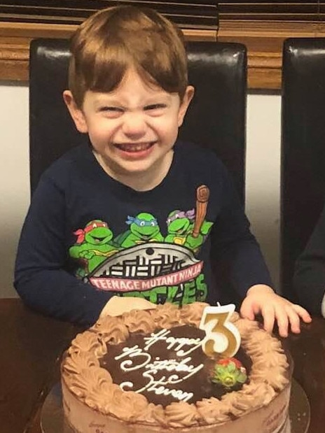 Steven Tamba on his third birthday this month. Picture: Facebook