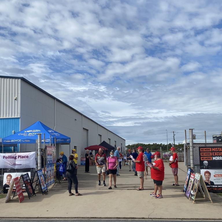 Pre-polling has opened for Flynn voters at the polling booth located on Beckinsale St, Gladstone Central. Picture: Nilsson Jones