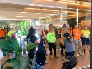 MPs urged to quit union after ‘thugs’ shutdown of Brisbane CBD building