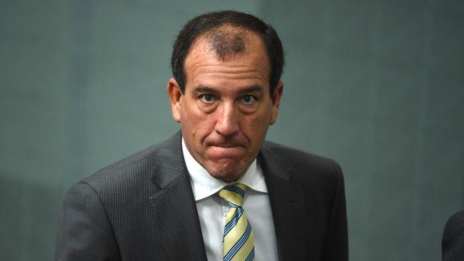 Former Sunshine Coast MP Mal Brough was stood down as Special Minister of State after he admitted to asking James Ashby to provide a copy of Peter Slipper’s diary. Brough was eventually forced out of the Turnbull ministry. Picture: AAP 