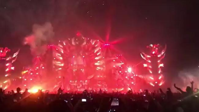 Tragic event... The Defqon1 Music Festival on Saturday. Picture: Instagram