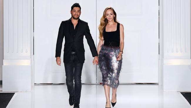 Fashion designer Michael Russo and partner Tamara Ralph