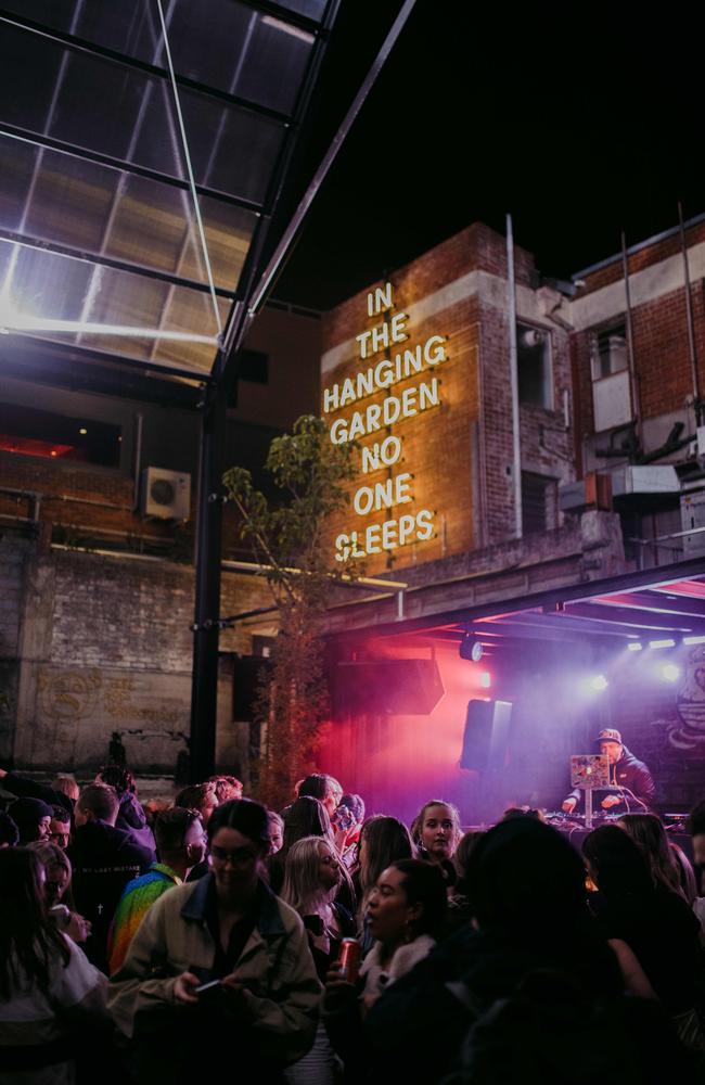 In The Hanging Garden, Cathedral. Dark Mofo 2022. Picture: DarkLab/Jesse Hunniford