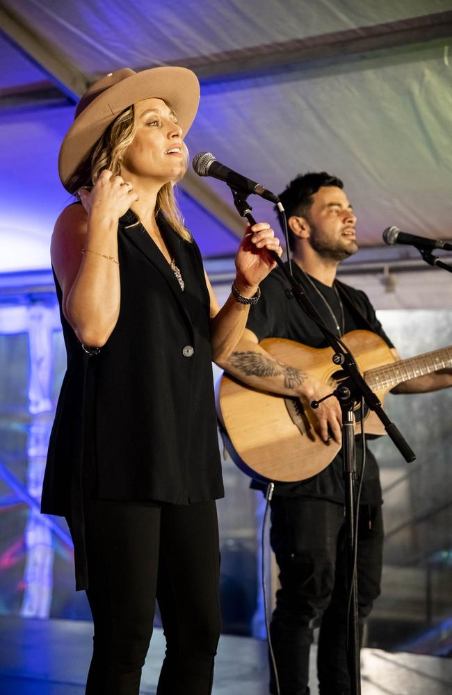 The Randwick City Council has enlisted the help of performers such as Casey Burgess (left) with its weekly street dining and entertainment festival, Spot On. Picture: Mark Bond/Supplied