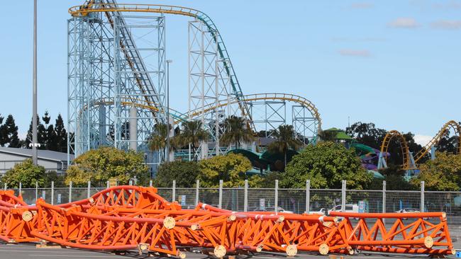 Work had been due to start on construction of the roller coaster last month. Picture: Glenn Hampson.