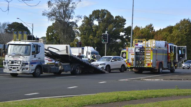 Police were able to get traffic flowing safely soon after the two cars collided.