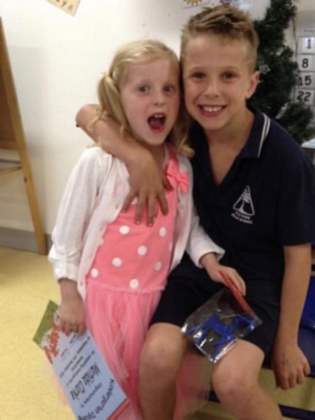 Charlie and his sister, Matilda. Picture: Supplied