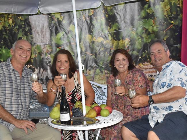 Andy, Lyn, Cath and Glenn soak in the vibes at the Italian long lunch, February 25, 2024.