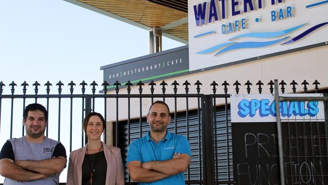 Chef Jeffrey Morad and Wael Assaf, pictured with Dr Assaf's wife Lucille Assaf, will soon open Lebanese restaurant Ashtart at 10 River Street in Mackay city centre.