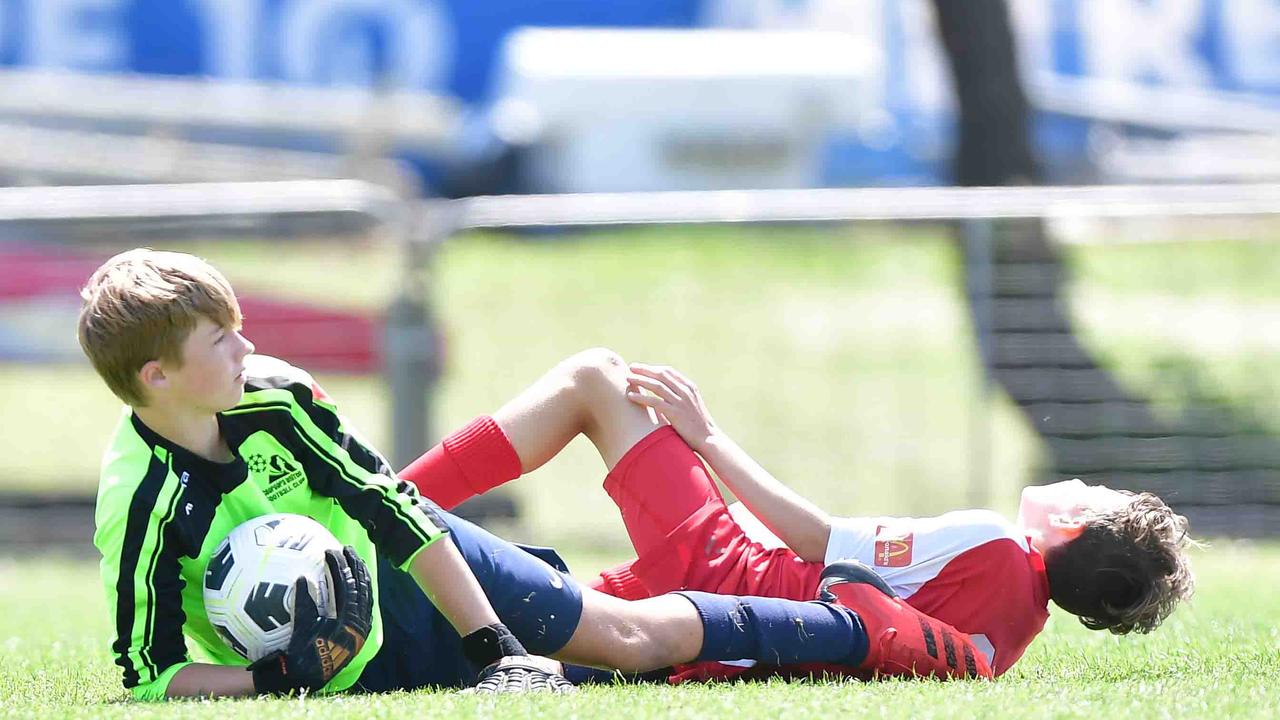 SOCCER: U 14 boys, Yandina Nambour United V Cooroora. Picture: Patrick Woods.