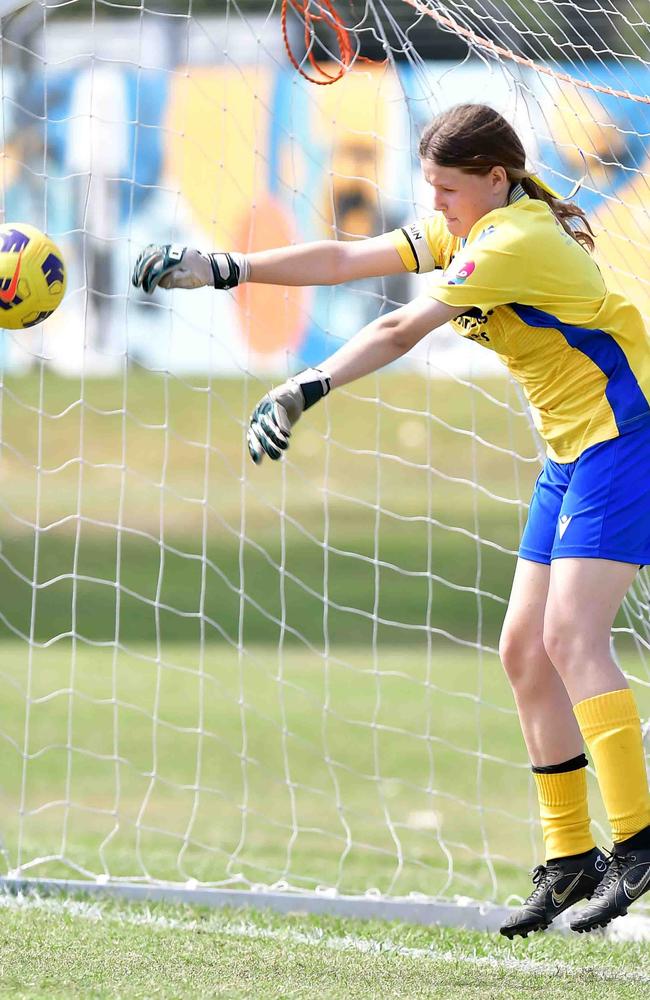 SOCCER: U 13 girls, Kawana V Maroochydore. Picture: Patrick Woods.