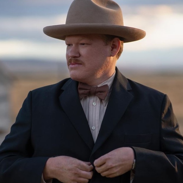 Moves and countermoves. Known for his quietly commanding roles in Breaking Bad and The Power of the Dog, Jesse Plemons is poised to deliver a standout performance as Plutarch Heavensbee, the cunning strategist who played a crucial role in shaping the rebellion. Picture: Supplied