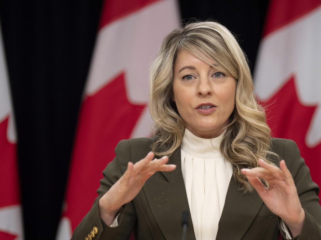 Canada Foreign Affairs Minister Melanie Joly asked China for leniency over the four Canadian citizens. Picture: Supplied