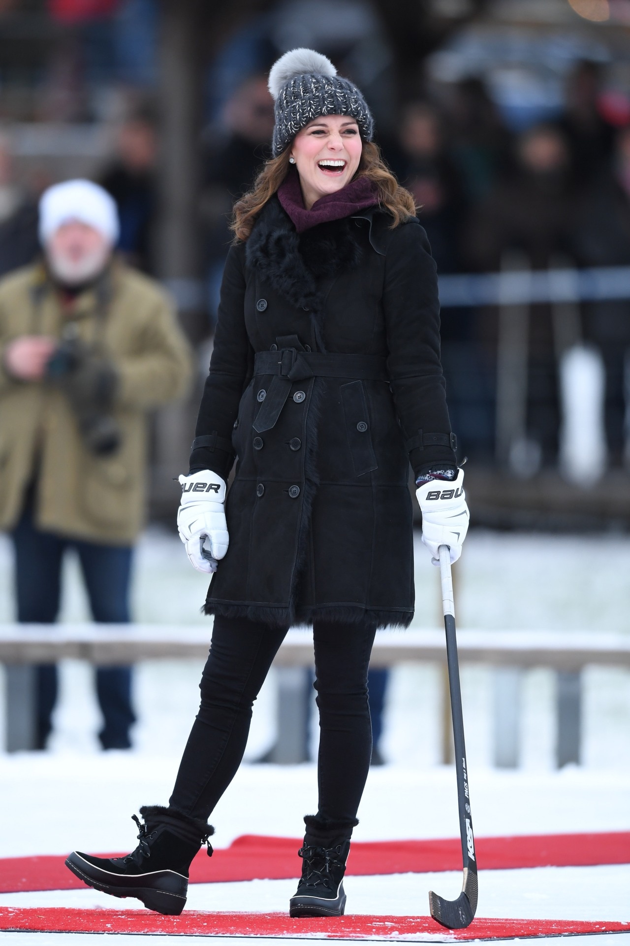 <p>During a Bandy hockey match in Sweden. </p>