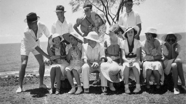 Back: Unknown, Ray Howard, Keith Naumann and Dorothy Savidge, Reg Naumann. Front: Ivy Howard, Unknown, Jack Knights, Gertrude Drinkall, Dulcie Lievesley, Unknown, Connie McKenzie. Circa 1932. Photo submitted by Rod Savidge. Picture: Contributed