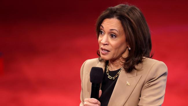 Kamala Harris speaks during a Town Hall event in Las Vegas, Nevada. Picture: AFP.