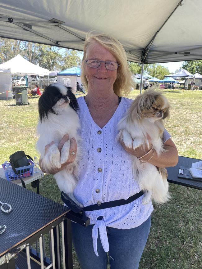 Yuri, Alana Sharp and Ginger at the Lang Lang Pastoral Agricultural and Horticultural Show on Saturday, January 18, 2025. Picture: Jack Colantuono