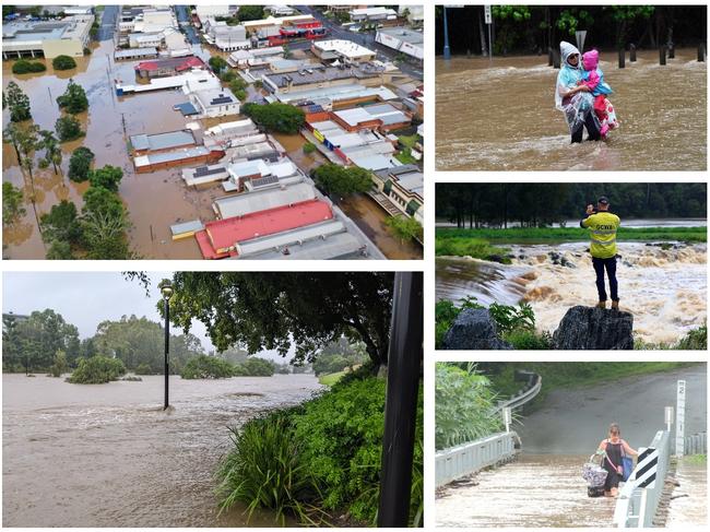 Pictures of flooding across southeast Queensland.