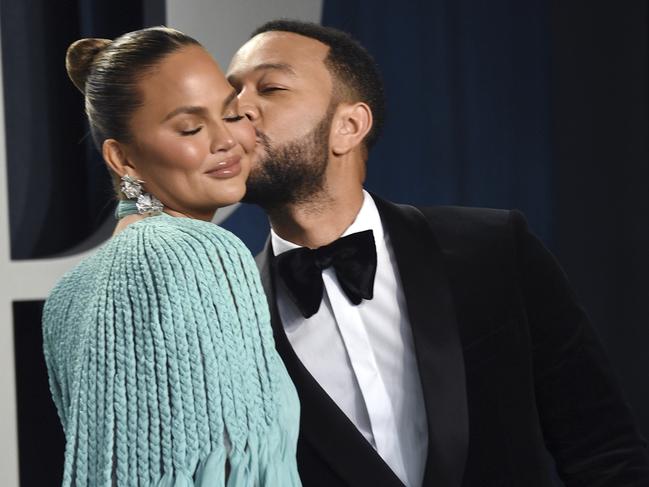 Chrissy Teigen and John Legend. Picture: AP