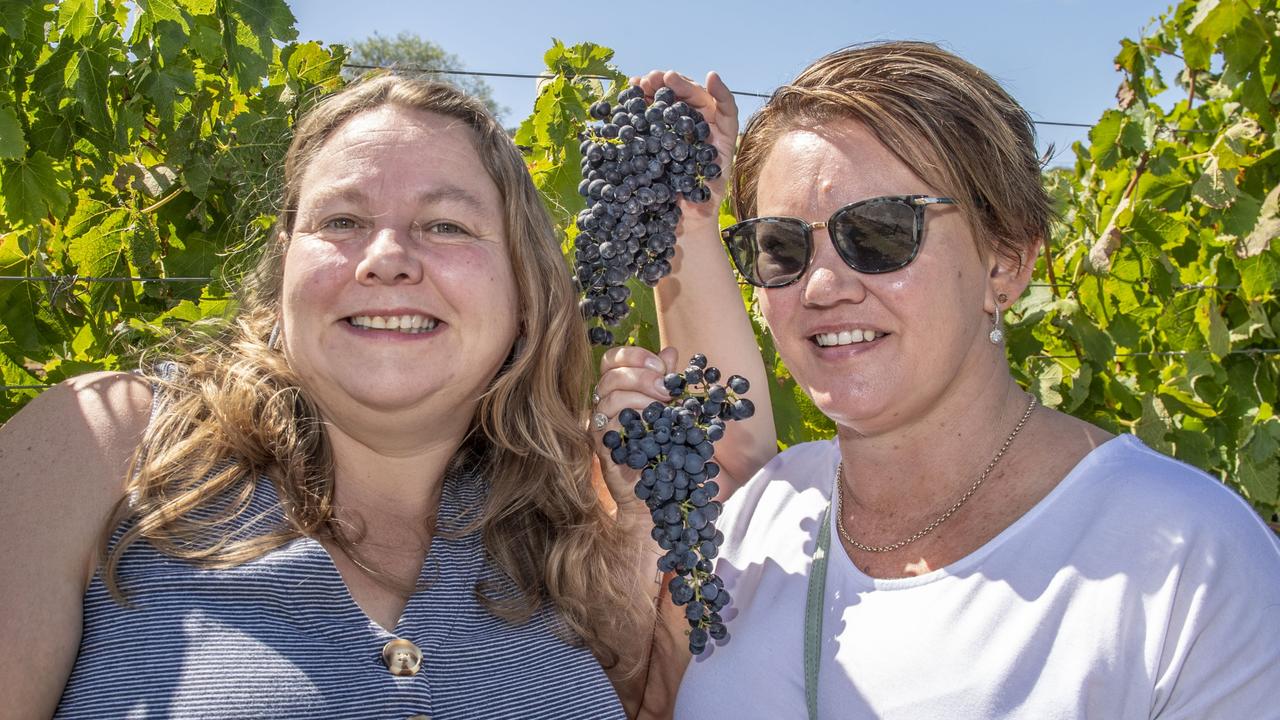 Kym Croughan and Uva Wine Bar owner Kat Costigan. Picture: Nev Madsen.