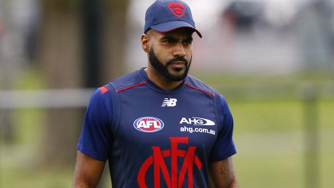 Heritier Lumumba has retired from Melbourne. Picture: Wayne Ludbey