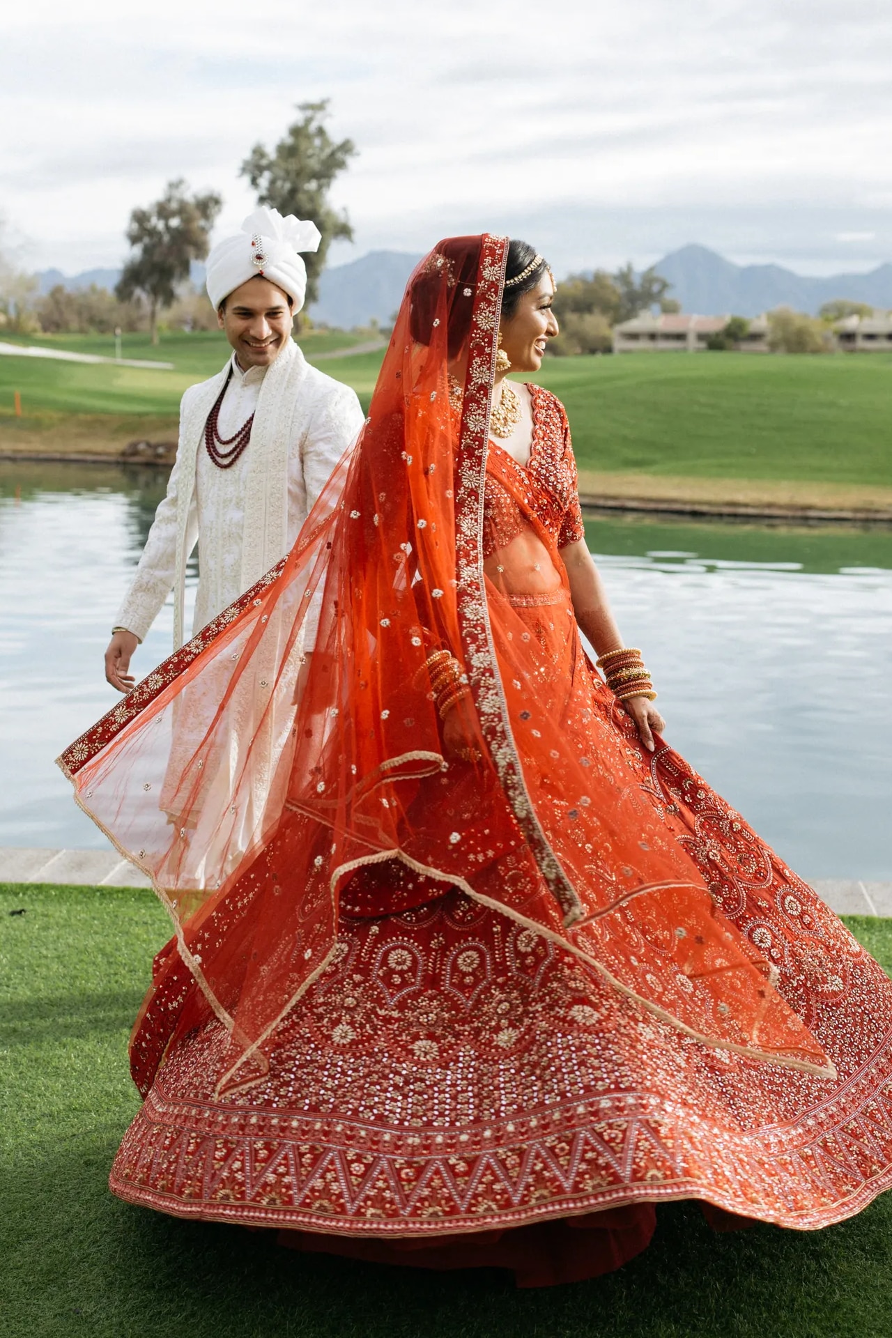 <p><em>Image credit: Yuko Weddings. From <a href="https://www.vogue.com.au/fashion/news/the-bride-wore-six-custom-looks-by-indian-designers-for-her-wedding-weekend-in-arizona/image-gallery/ae03f17047ec37dfd392bfaff25836fd" target="_blank" rel="noopener">The bride wore six custom looks by Indian designers for her wedding weekend in Arizona</a></em></p><h2>Kajal Patel in Chamee &amp; Palak</h2><p>&ldquo;My wedding outfit by Indian designer Chamee &amp; Palak. I wanted an outfit with different shades of red incorporated throughout. They were able to take the vision and turn it into reality.&rdquo;</p>