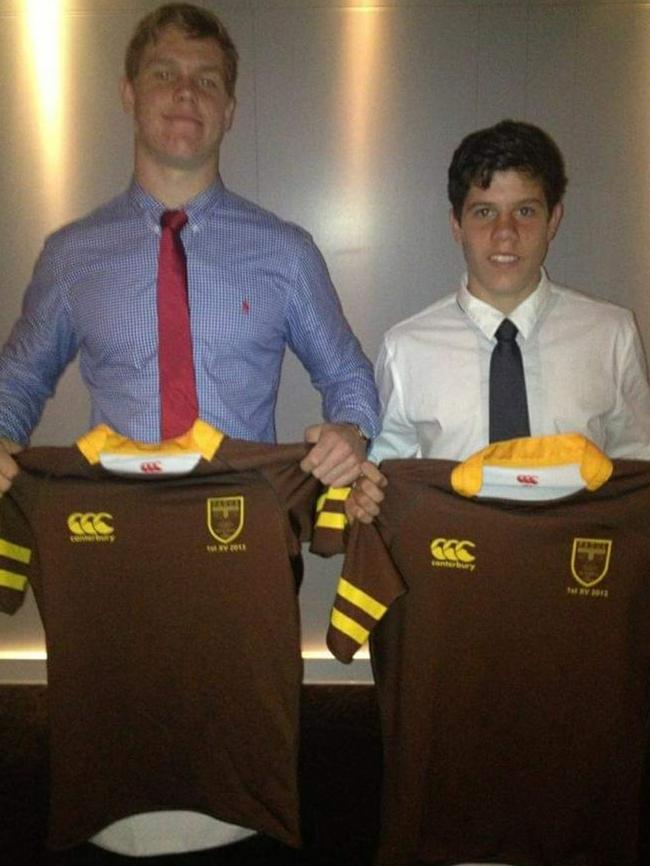 Lindsay and younger brother Samuel were proud to wear the Padua First XIII jersey.